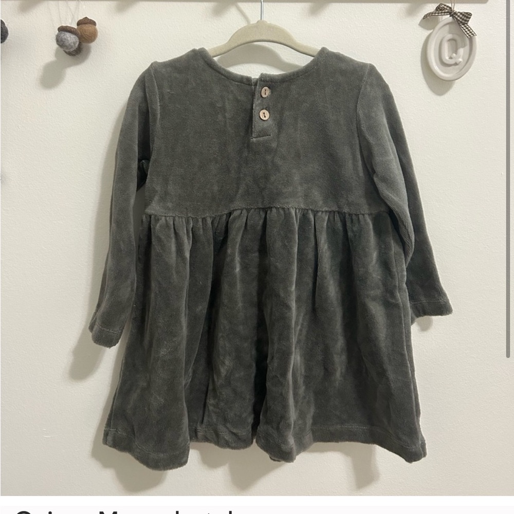 Quincy Mae green baby Dress